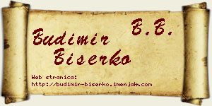 Budimir Biserko vizit kartica